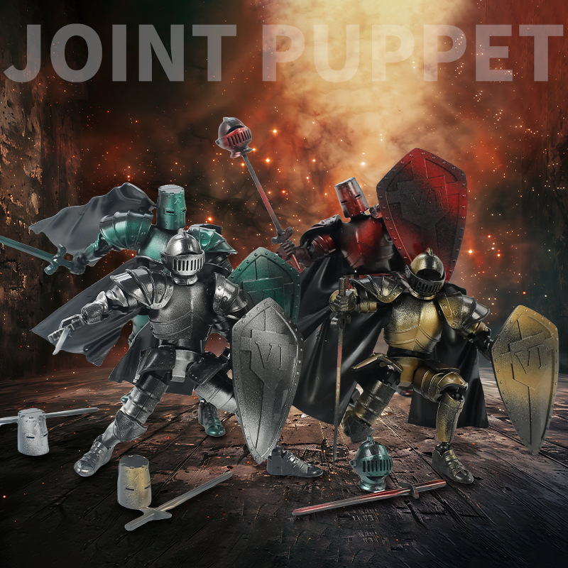 One-piece consignment multi-joint movable assembly medieval warrior figure, fifth-generation infantry dual-form armor figure Specification image