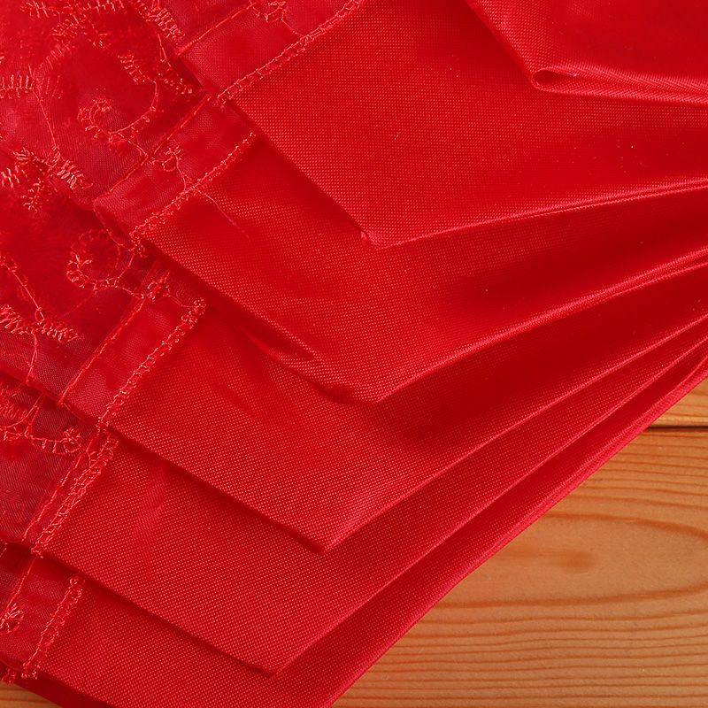 National trend wedding red umbrella folding dowry festive umbrella, festive umbrella with the character "Xi" for picking up the bride, festive umbrella for the bride's wedding, red umbrella wedding supplies details Picture