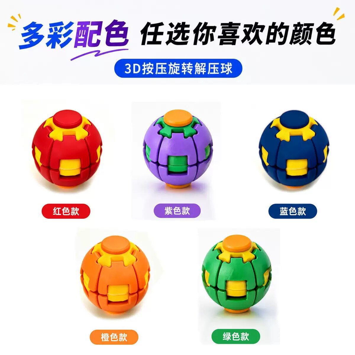 Best-selling spinning top press ball for stress relief, fingertip spinning top, office stress-relieving, educational and fun children's toy gift Application Scenario