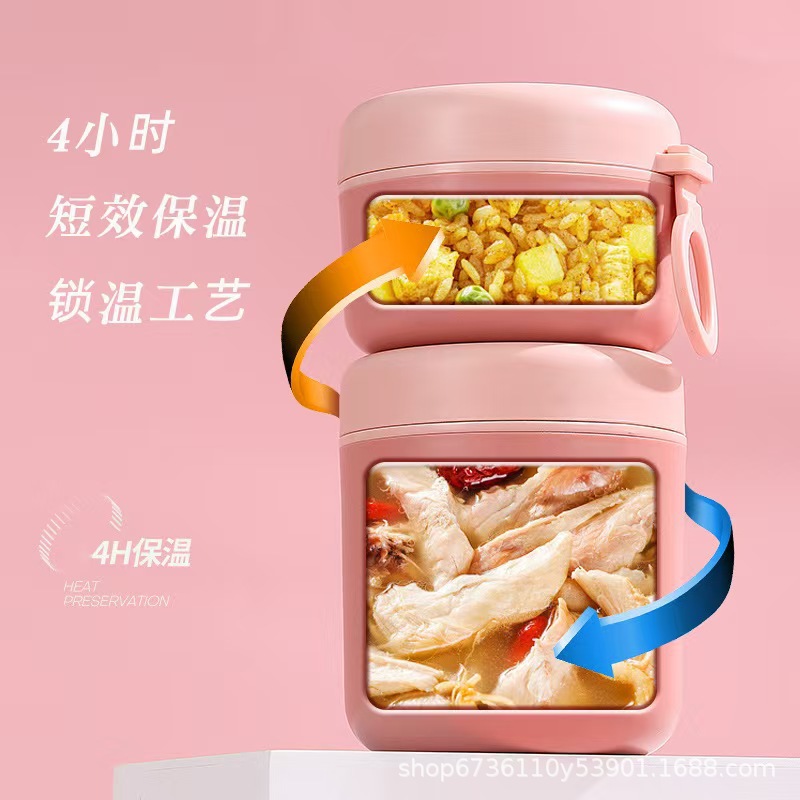 304 stainless steel large-capacity breakfast cup, insulated lid spoon, oat cup, milk cup, portable porridge for students and office workers Application Scenario