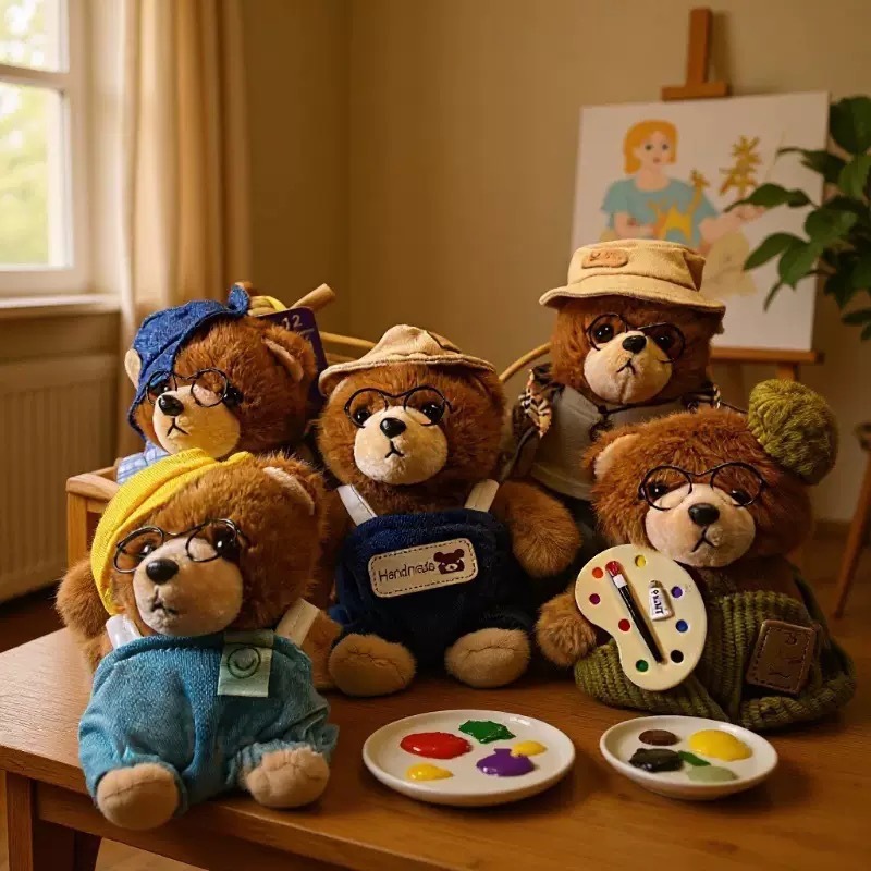 威廉熊挂件毛绒玩具创意小熊情侣钥匙扣包包挂饰生日礼物女生礼物