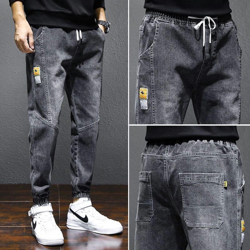 Non-magnetic and non-iron jeans, men's dirt-resistant and wear-resistant large-sized Halon casual pants, work pants, spring and autumn style long pants