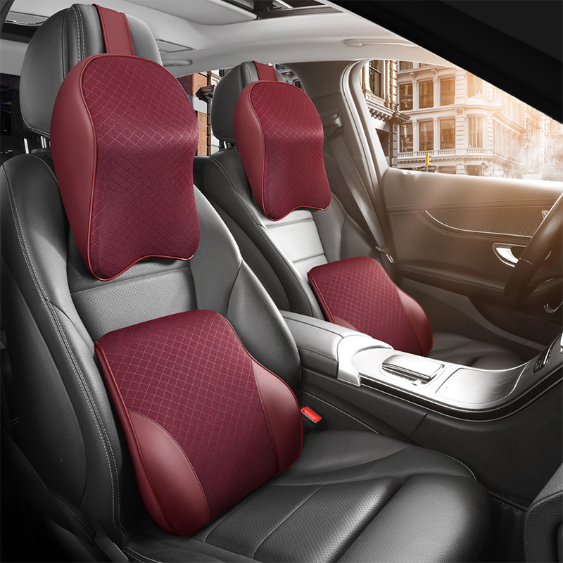 Self-produced and self-sold automotive supplies: Space memory foam headrest and lumbar support set, cervical spine protection car pillow, suitable for all seasons Application Scenario