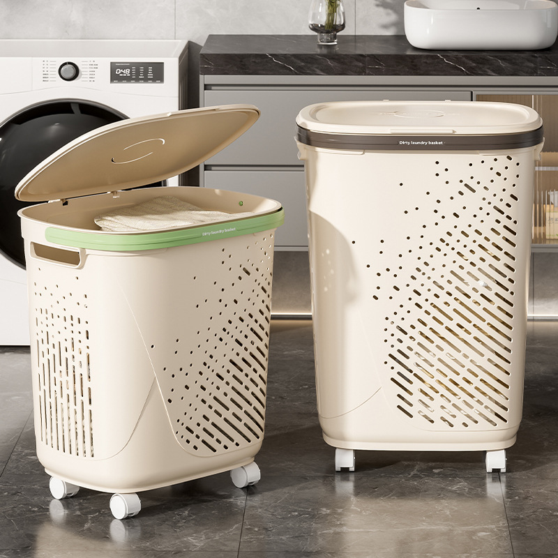 Free shipping for household dirty clothes baskets, clothes storage baskets, plastic bathroom and toilet dirty clothes baskets, one-piece consignment