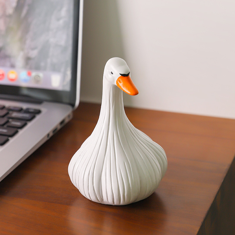 蒜了鸭工位情绪稳定神器办公室陶瓷解压小摆件搞怪治愈系桌面装饰