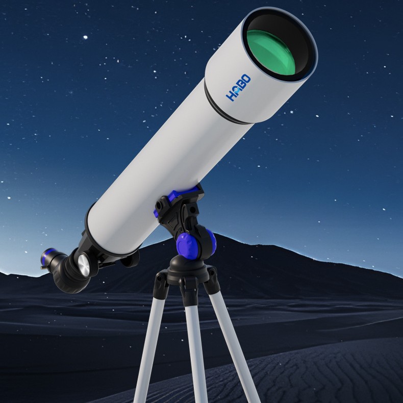 The Habo 80700 Large-Aperture White Astronomical Telescope Offers High-Definition And High-Magnification Stargazing And Sightseeing, Suitable For Both Space And Ground Use Specification drawing