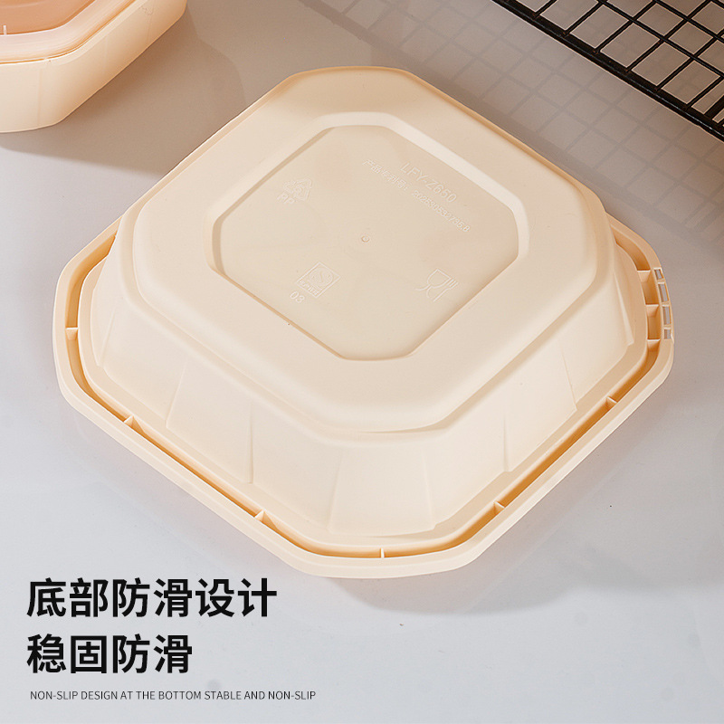 一次性餐盒实物图