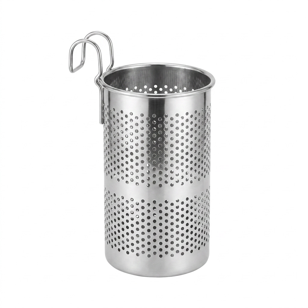 Le 's stainless steel multi-functional hanging chopstick holder draining rack kitchen hook 筷笼 household storage rack wholesale Item Picture