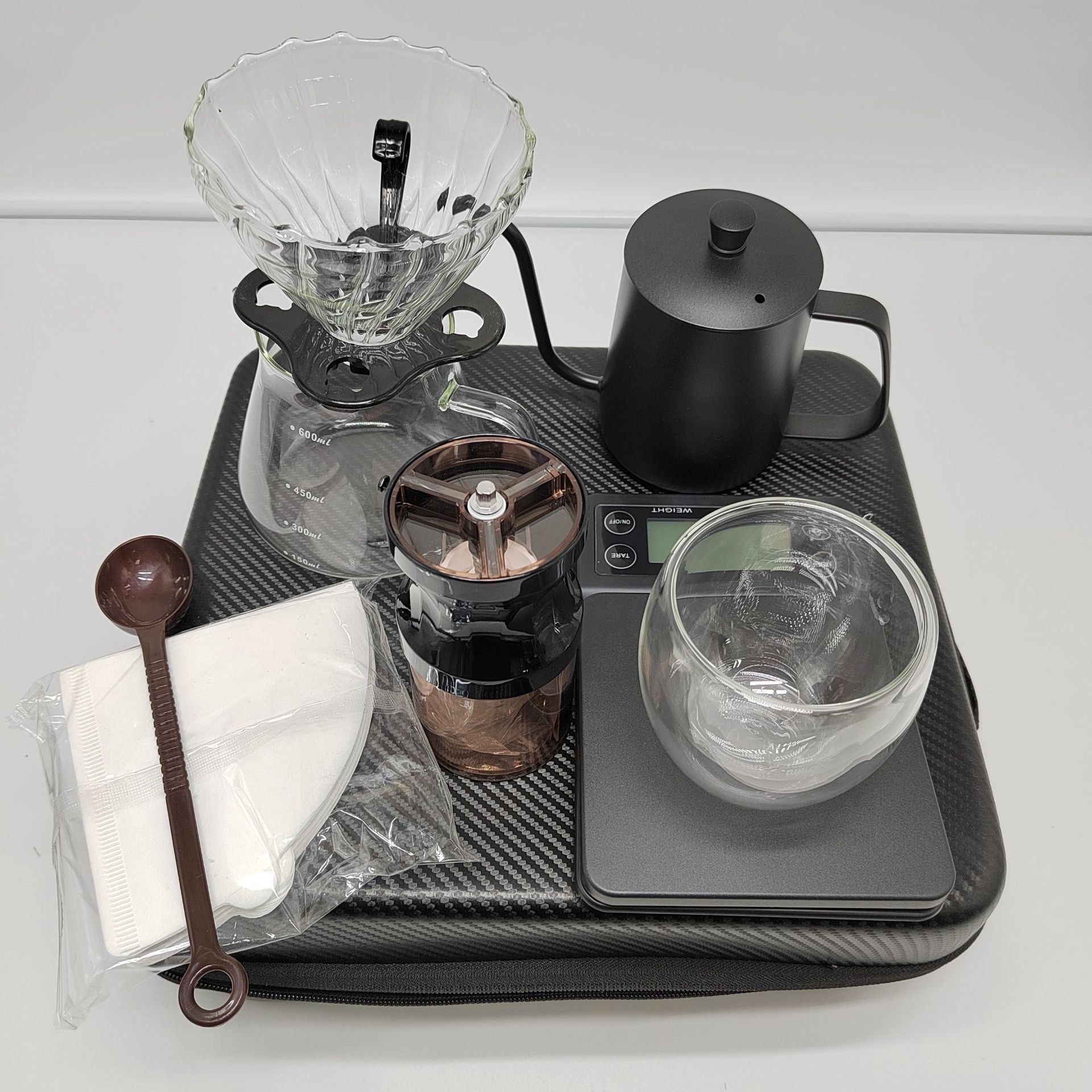 Factory direct sales of luggage, portable hand-held coffee digital bag set, EVA hard bag gift box for storage details Picture