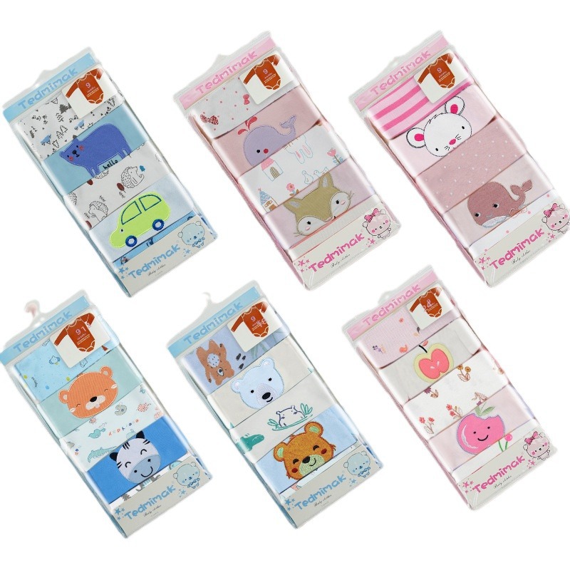 Cross-border wholesale of cute baby clothes from Europe and America, Class A, long-sleeved baby clothes, pure cotton hatches, autumn wrap-around clothes Item Picture