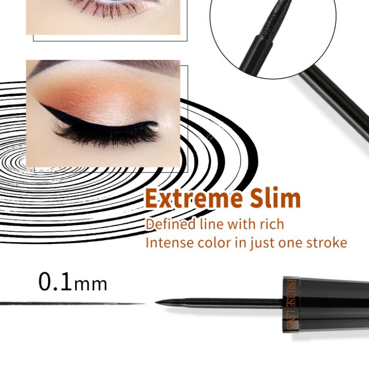 Cross-border BOB eyeliner Liquid is waterproof, sweat-proof, quick-drying, long-lasting without smudging, rich, three-dimensional and cool black eyeliner. All in English details Picture