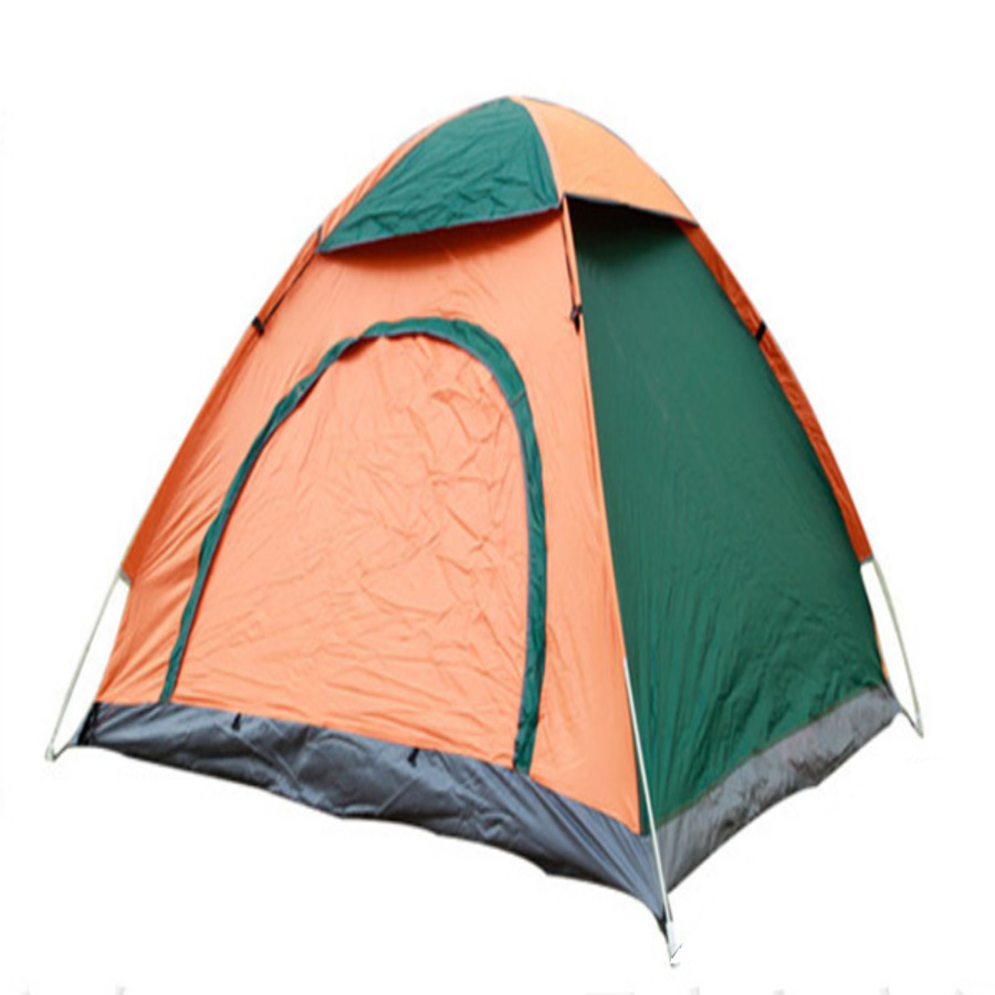 全自动户外3-4人速开帐篷沙滩野外露营钓鱼手抛速开双人帐篷印白底实物图