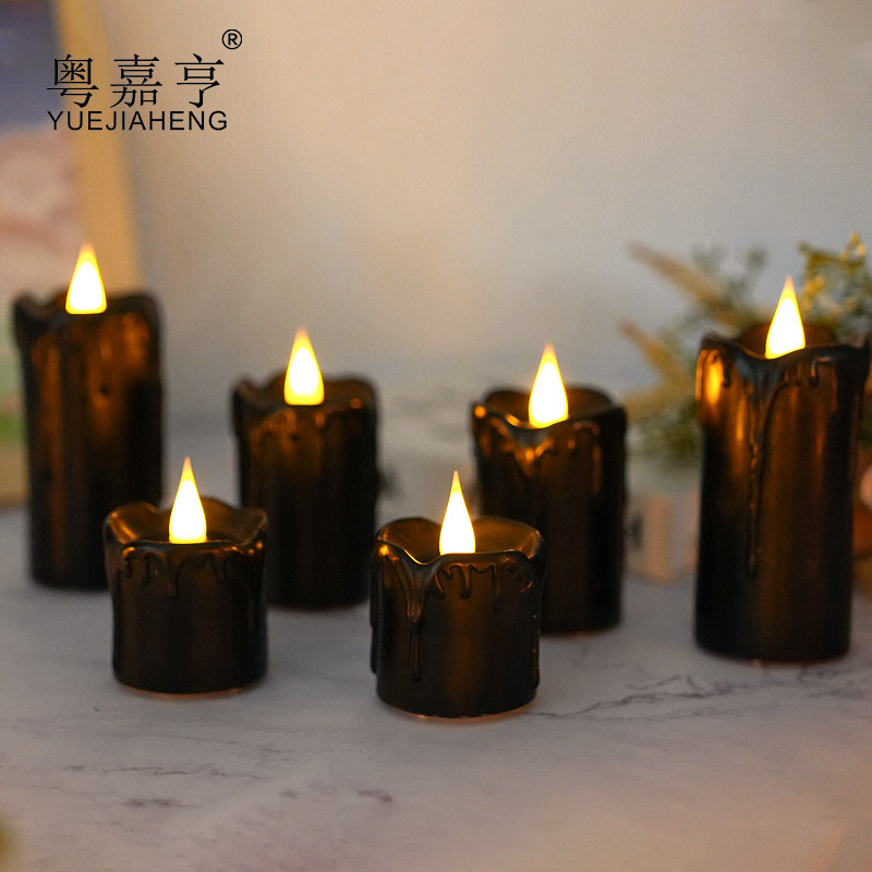 亚马逊热卖水滴电子蜡烛灯流泪2032电池烛光音乐会婚礼生日派对蜡细节图