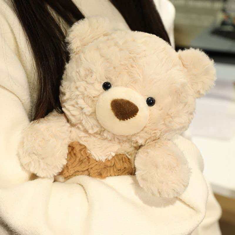Cute plush bear doll pillow, Valentine's Day gift, girl's birthday doll, teddy bear toy details Picture