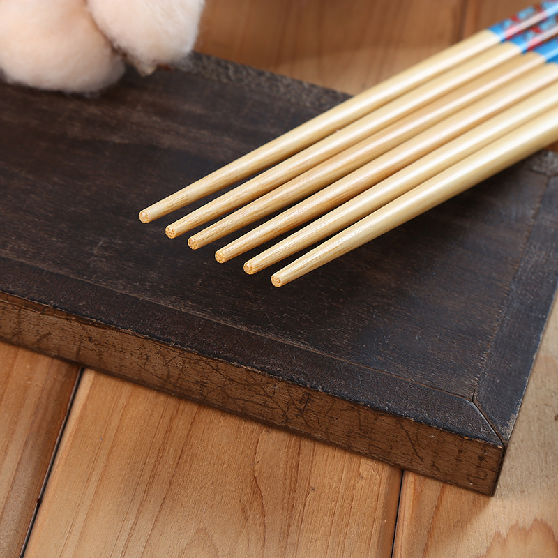 Customized Japanese chopstick gift box, 5 pairs of tableware gifts, bamboo and wood chopsticks, solid wood chopsticks, engraved logo customization Specification image