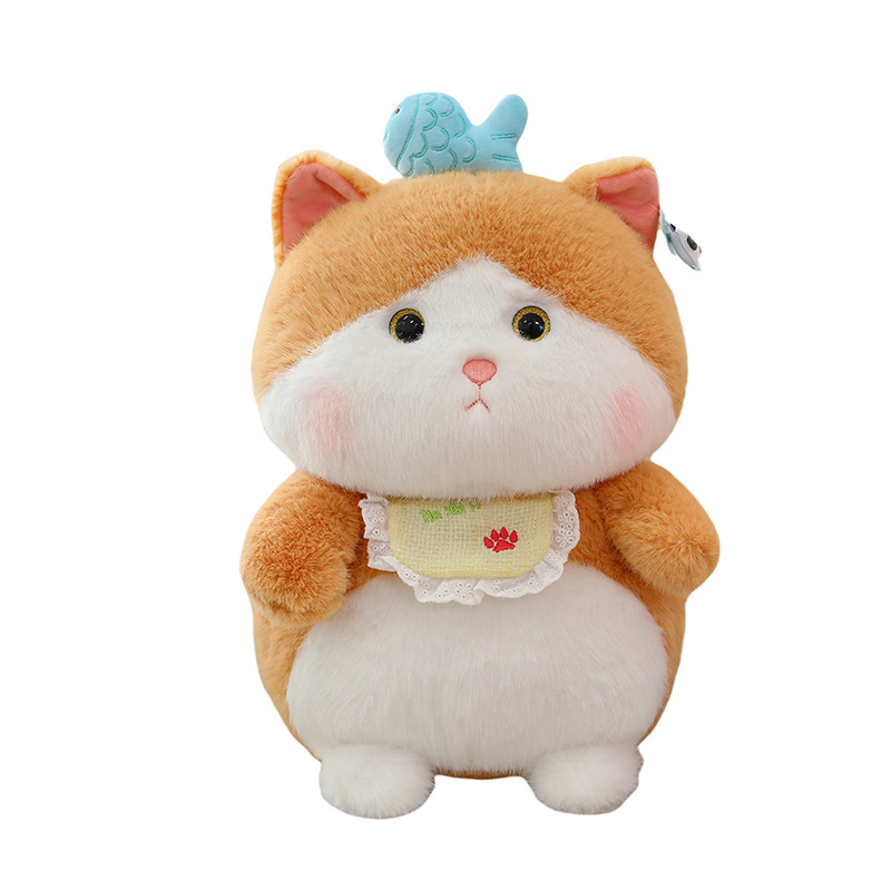 Wholesale of new cute fish cat plush toys, children's simulation cloth dolls, birthday gifts Item Picture