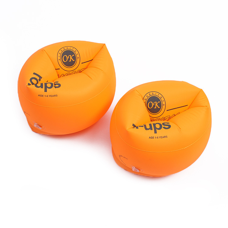 游泳馆泳池浮袖儿童游泳辅助用品PVC充气手臂圈加厚双气囊水袖