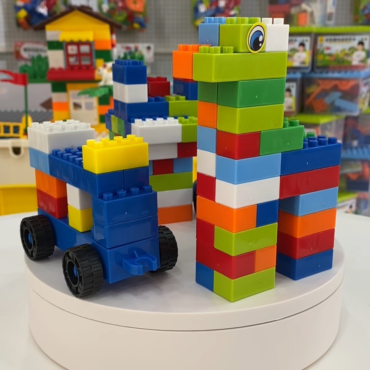 Large fish tank building blocks, large particle storage boxes, toys, multi-functional assembly, early education building blocks, training institutions details Picture