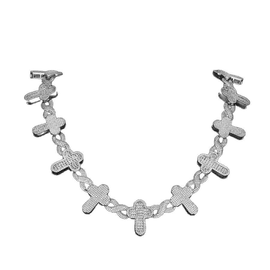 项链/珍珠/天然石项链/珍珠链条女款拼接气质/珍珠项链白底实物图