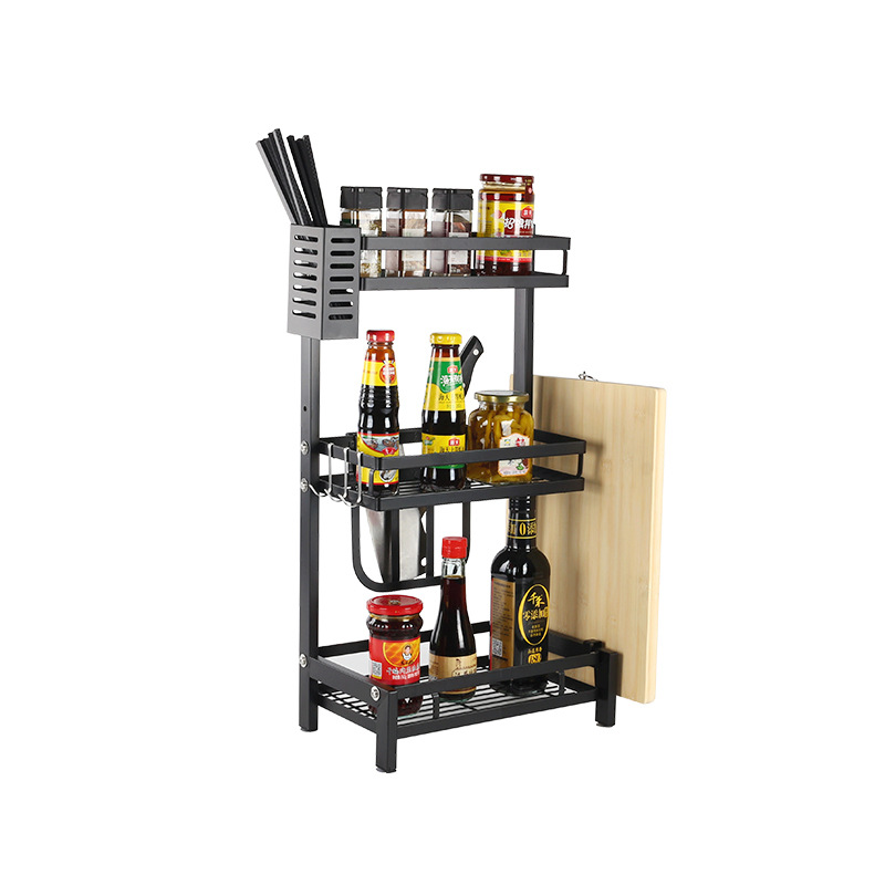 家用调料架 不锈钢调料架 三层调料架 厨房置物架 厨房用品调料架详情图4