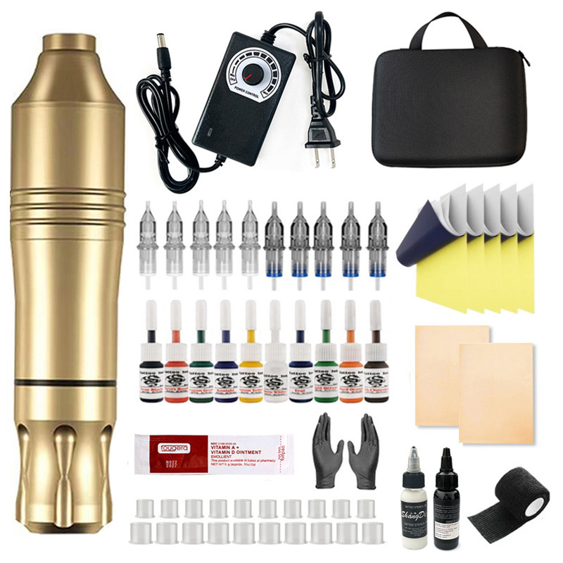 shanilak tattoo set, eyebrow tattoo, body tattoo machine, complete set of tools, tattoo pen set, tattoo motor machine, all-in-one machine, cross-border Item Picture