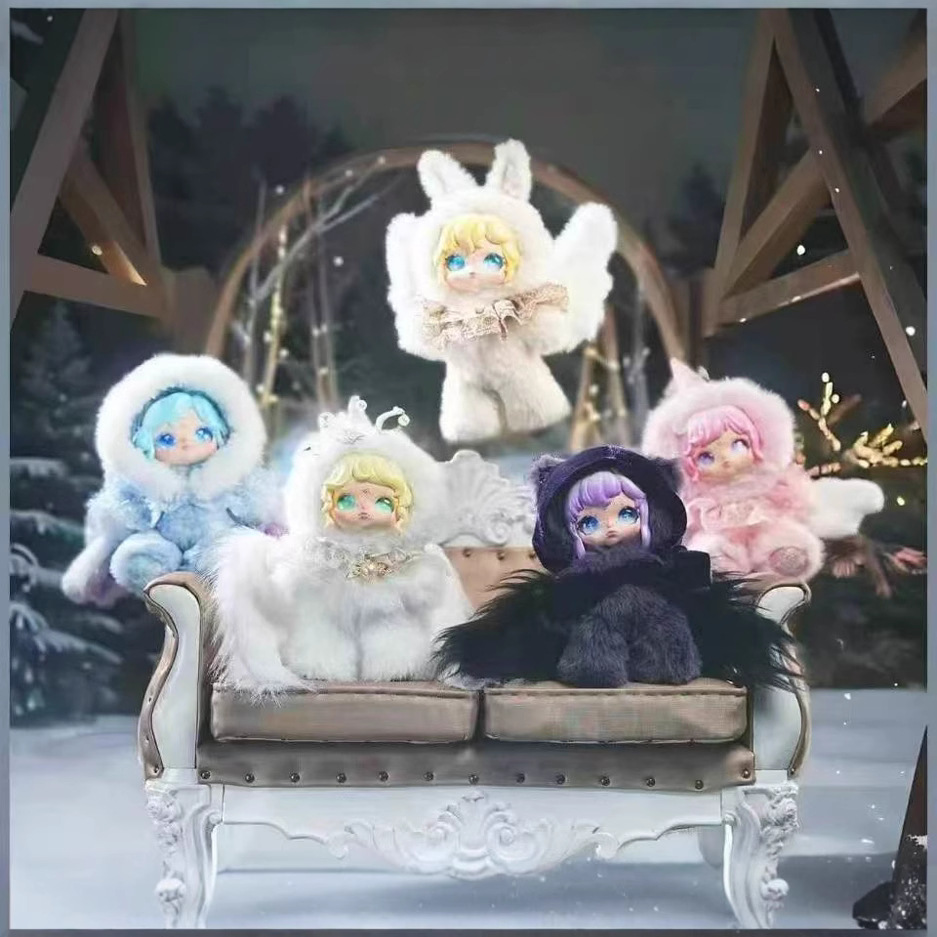 德必胜Aria 雪迹密语塘胶可动毛绒幻想生物毛绒盲盒可爱女生手办