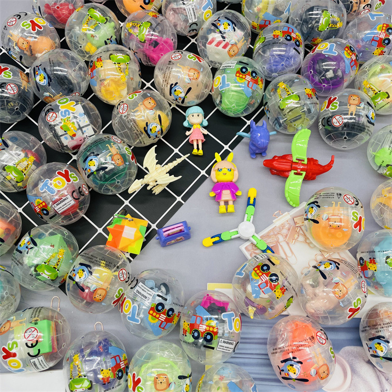 47*57塑料透明扭蛋小号透明扭蛋球拍拍乐公仔礼品儿童扭扭蛋批发产品图