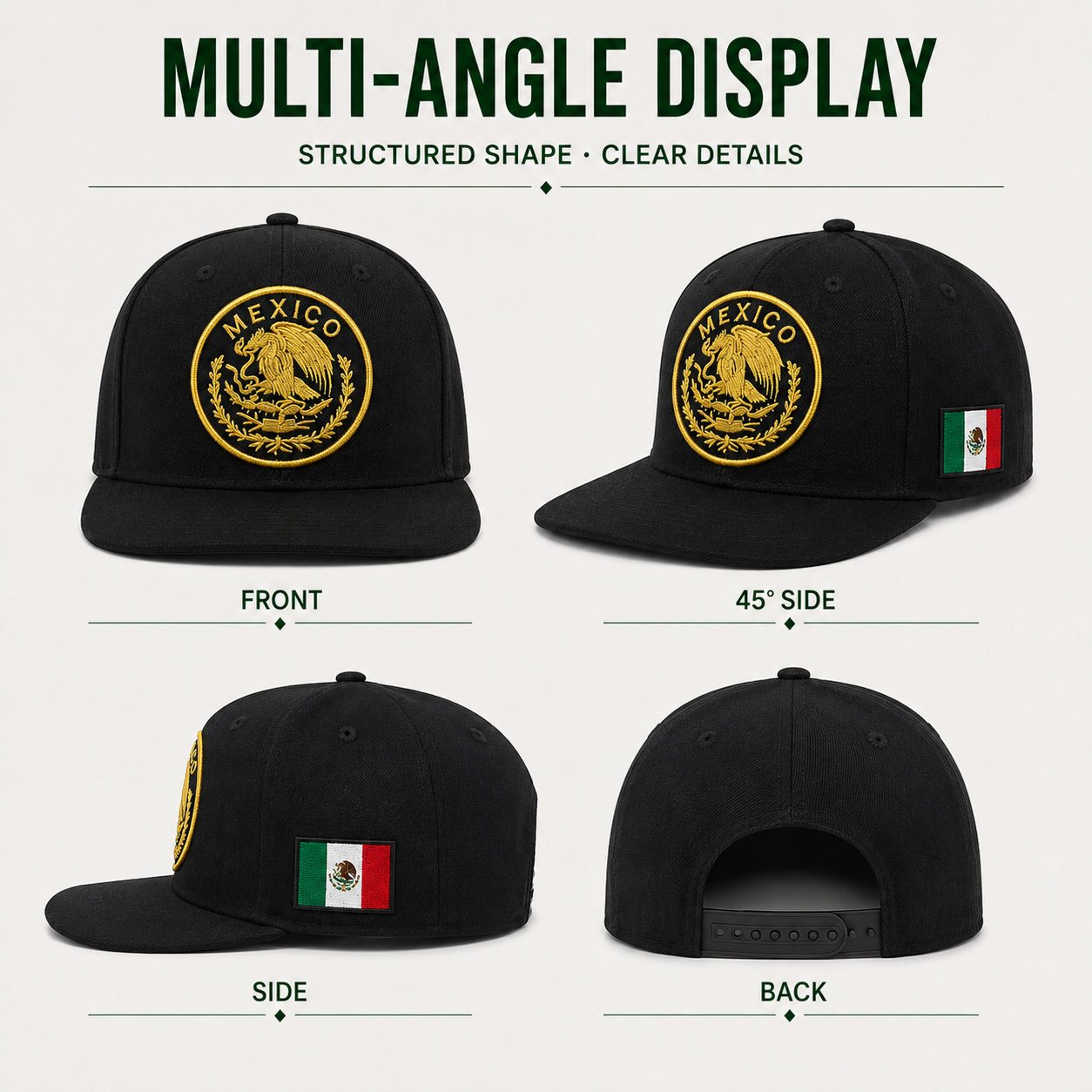 Cross-border custom-made cotton soft-top baseball caps with large headbands to show off face, men's and women's identical embroidered logo custom-made sun hats details Picture