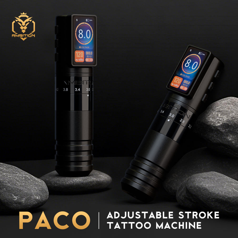 shanilak  夏力可调双按键彩屏无线纹身笔割线打雾一体纹身器材