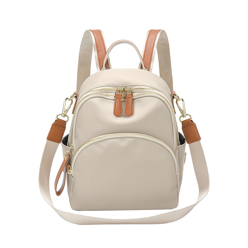 Multi-functional casual street backpack for women, Korean style simple women's bag, large-capacity backpack, travel bag, free logo printing Item Picture