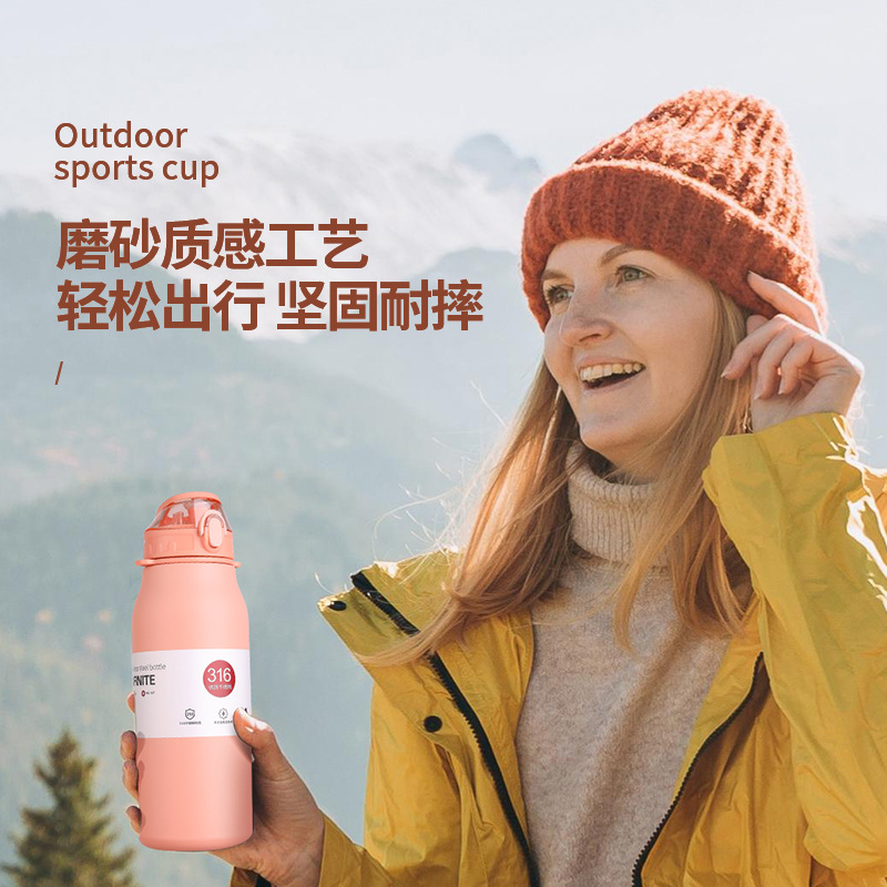 High-appearation-level large-bellied cups, insulated cups, direct drinking cups, large-capacity portable 316 stainless steel gift cups Application Scenario