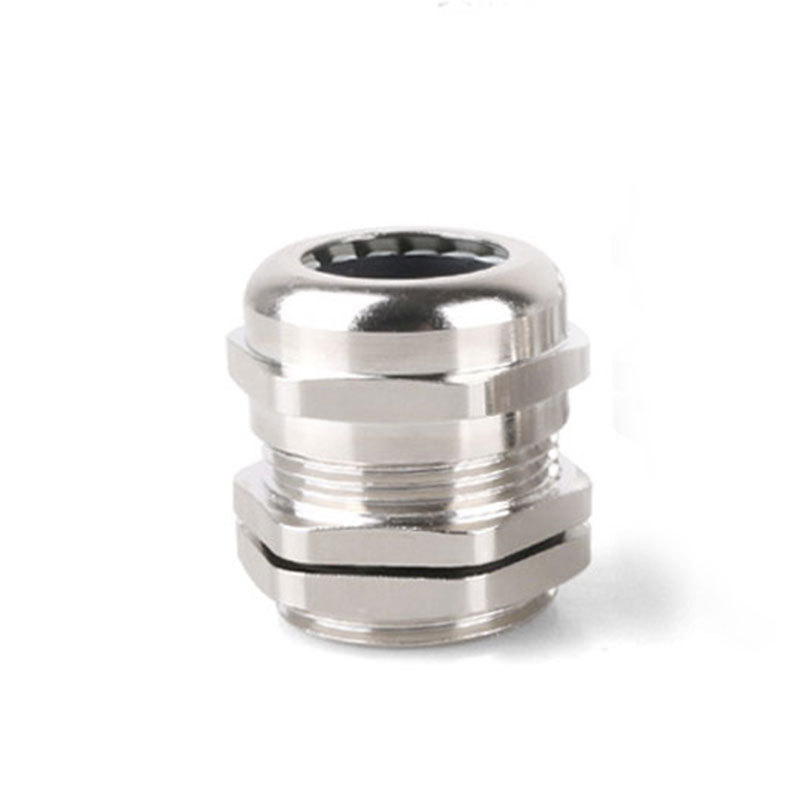 NPT1/2 metal joint cable waterproof gran head copper-nickel-plated cable fixing head G1/2 external thread stuffing box Item Picture