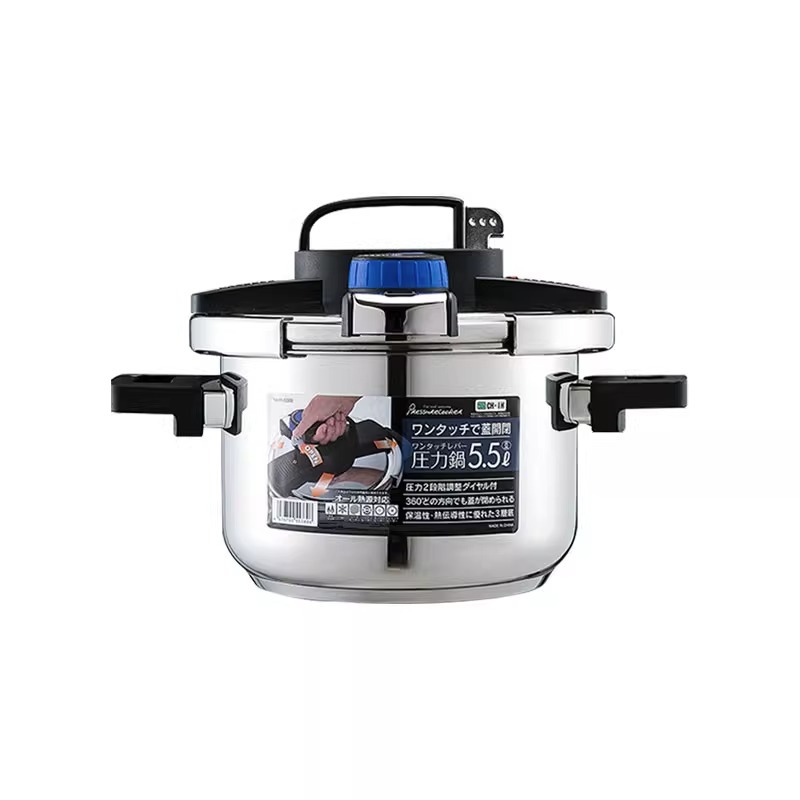 Jiaoya 304 stainless steel 6.5L pressure cooker, explosion-proof pot, kitchen magnetic stove, universal for gas and coal gas Item Picture