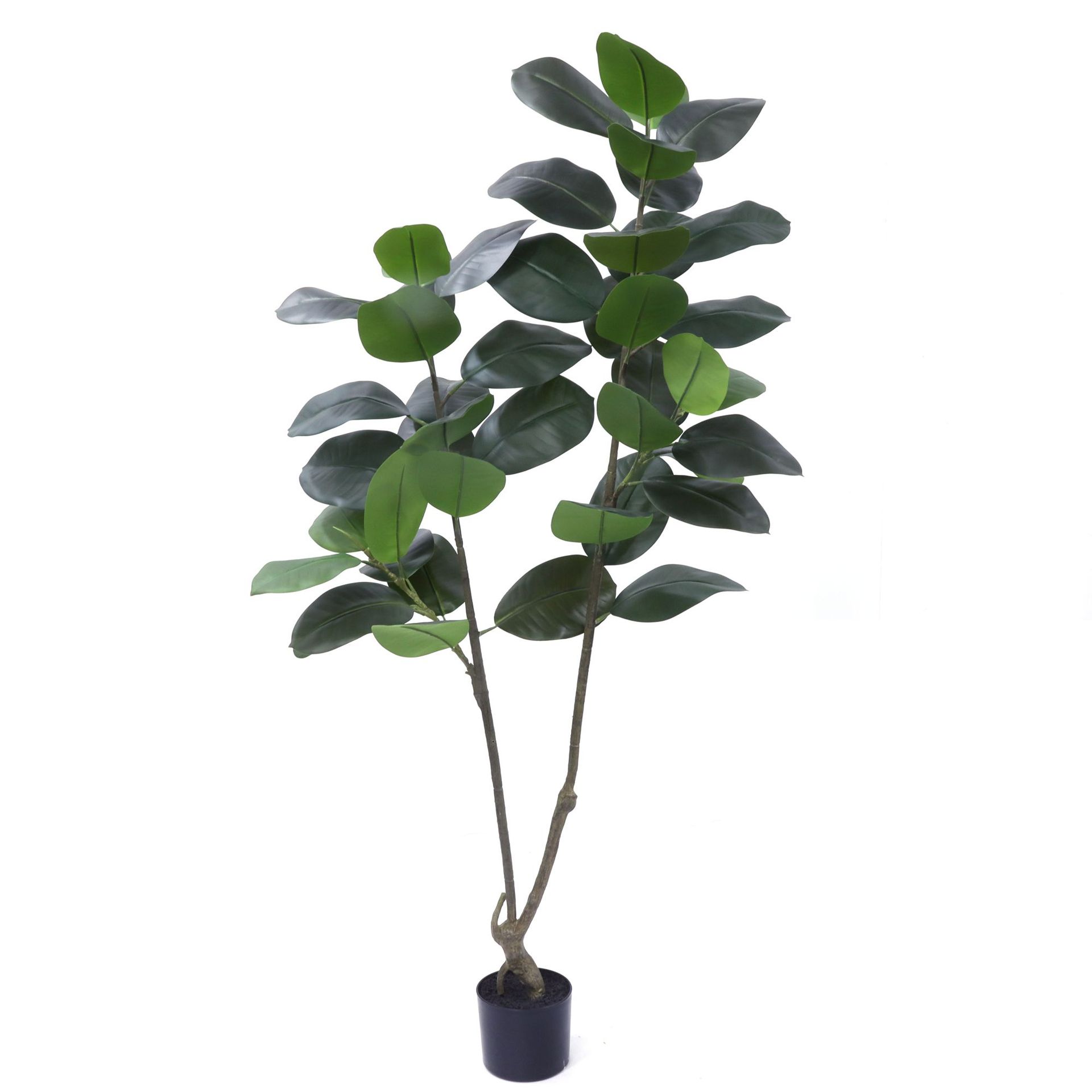 Large indoor living room floor-standing decoration, large-leaf artificial plant ornaments, bonsai, simulated green plants, rubber tree potted plants Item Picture