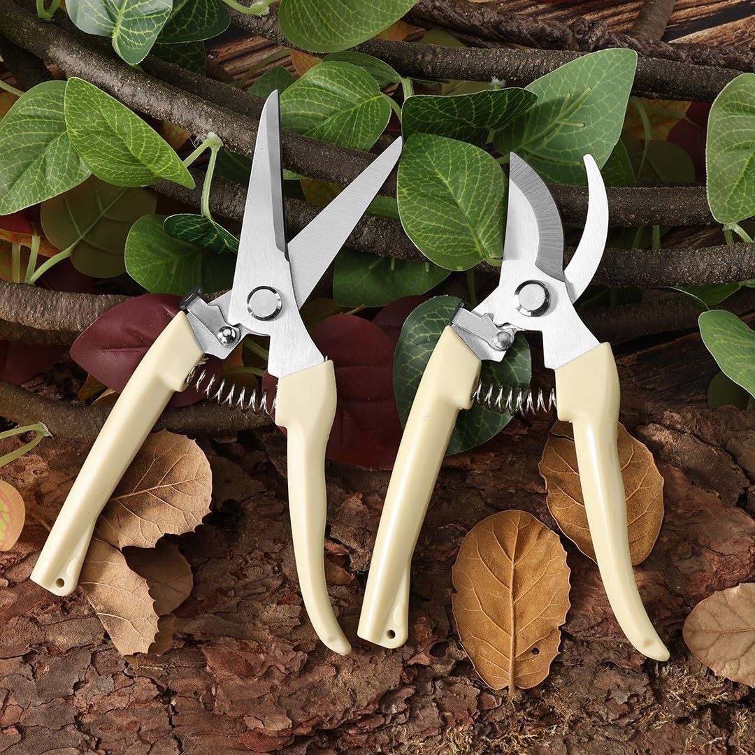 Pruning shears, powerful stainless steel multi-functional garden scissors, orchard peach tree scissors, garden shaping garden tools Specification image