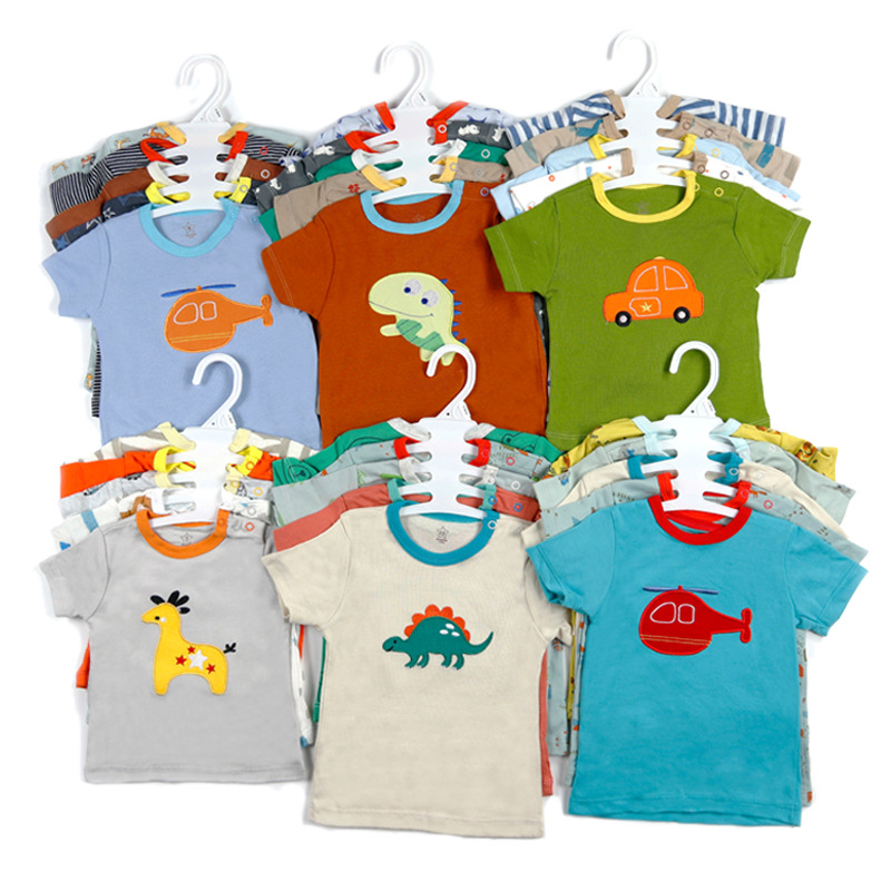 New short-sleeved T-shirts for European and American babies' cross-border exclusive supply in 2025 are a bestseller for foreign trade on AliExpress and wish Specification image