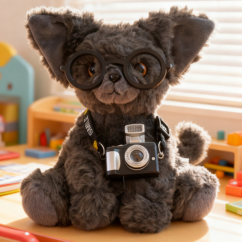 Cool glasses, cameras, German cats, plush toys, boys' office scarves, cat desks, children's palm treasures wholesale details Picture