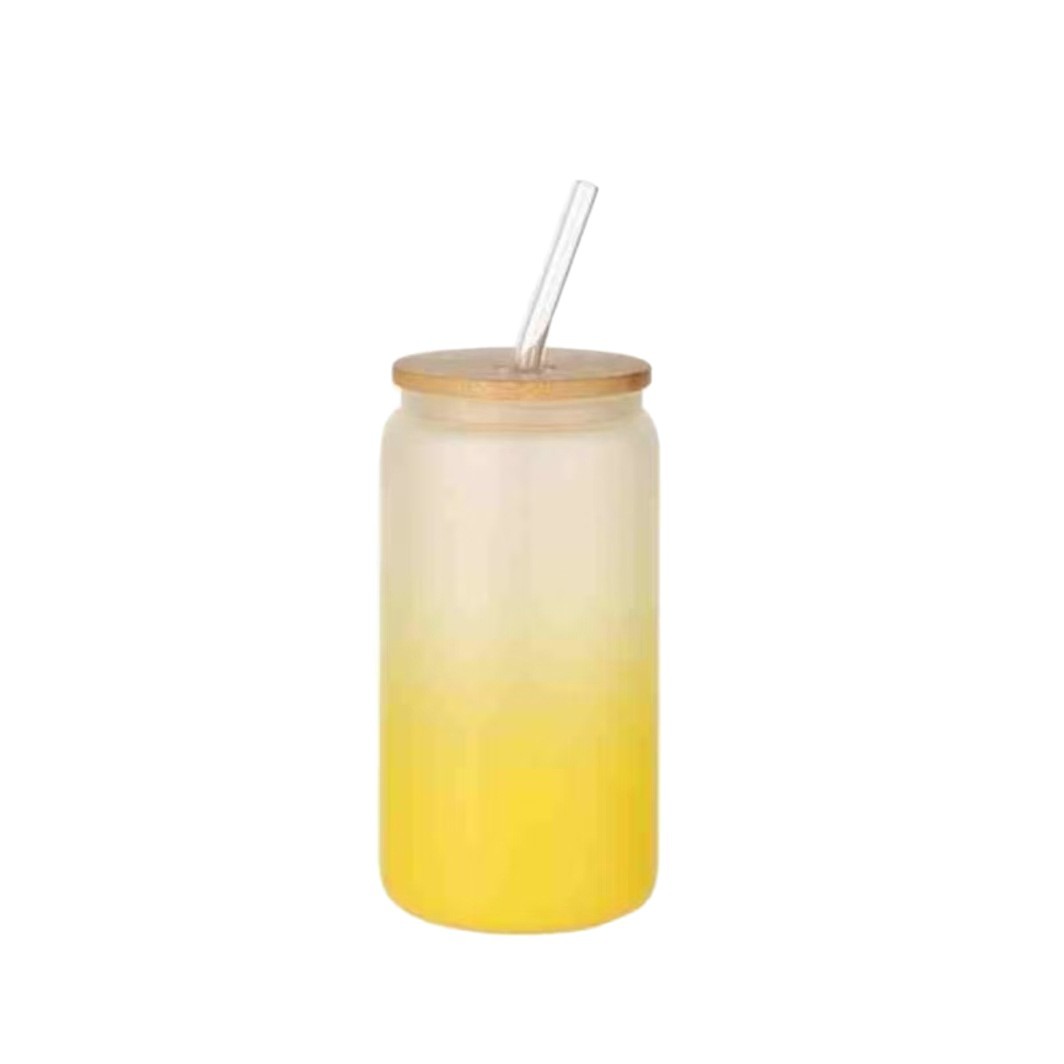Factory direct sales of 16oz cylindrical straw cups, student straw cups, factory wholesale Item Picture