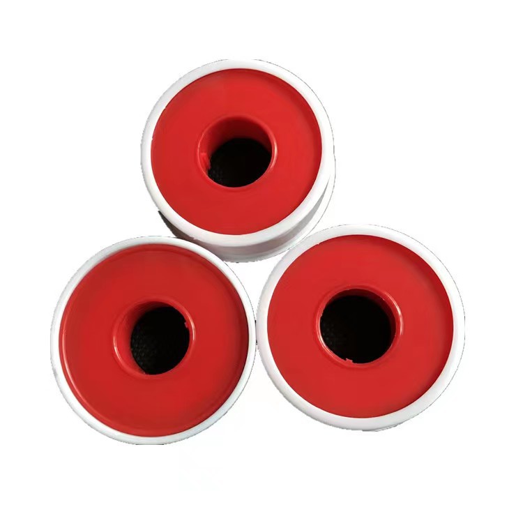 Export plastic tape, zinc oxide tape, rubber paste, cotton cloth, transparent red core, white sleeve, 1.25*4m Item Picture