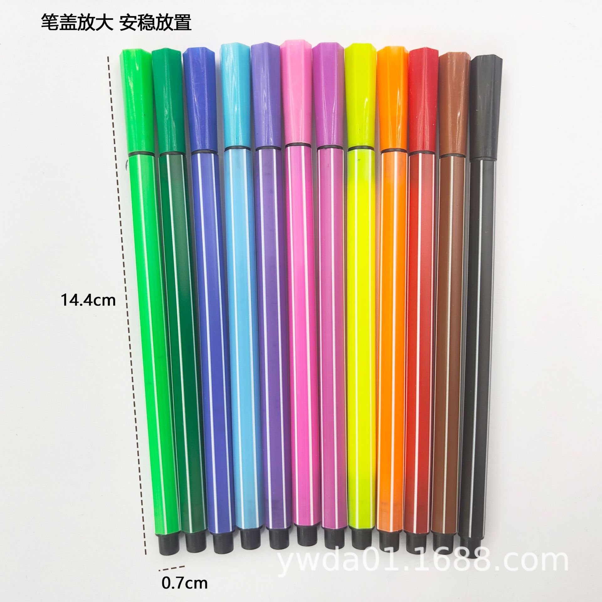Creative cartoon children's painting washable watercolor pen set, 12-color watercolor pen class gift, training promotion, wholesale details Picture