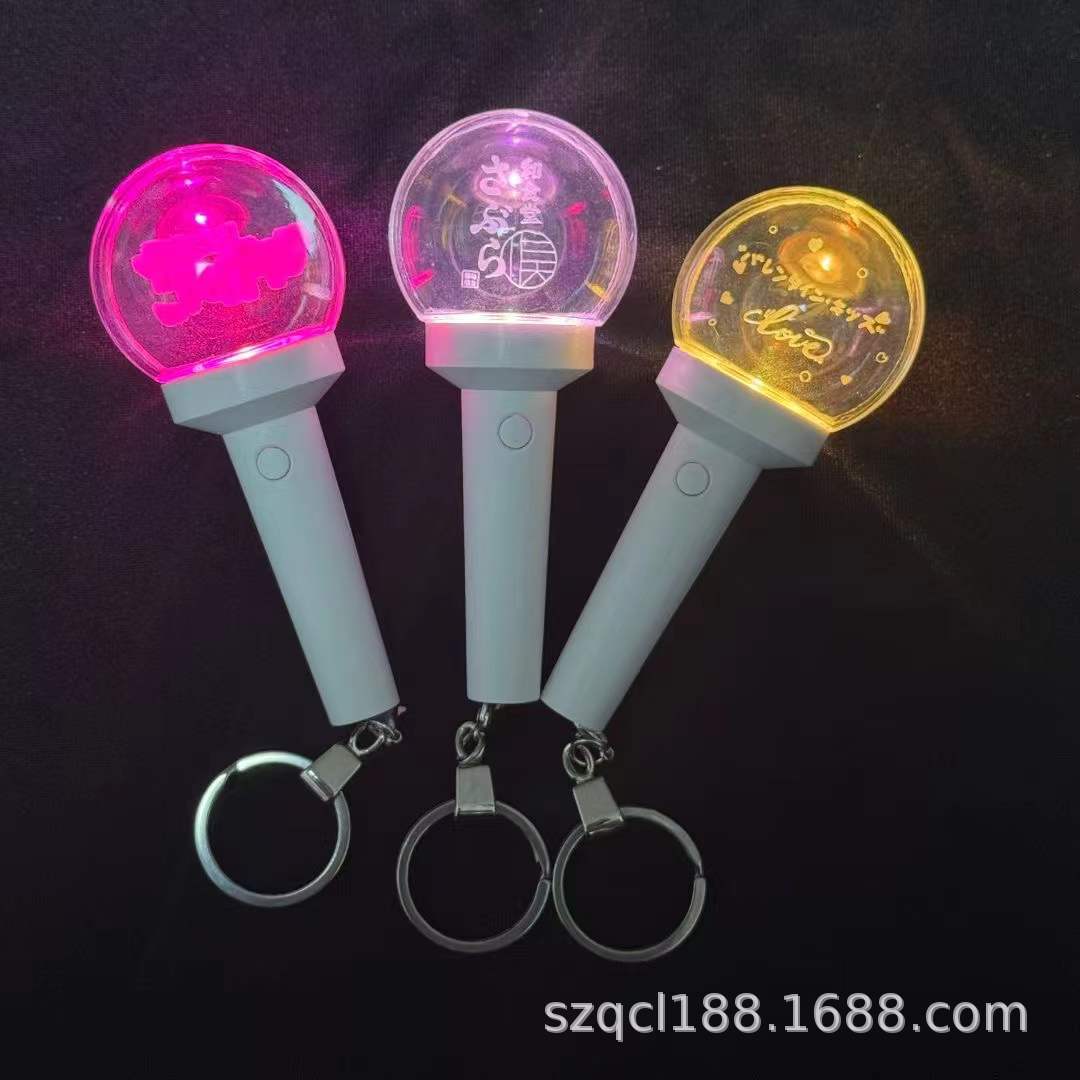 MINI concert mini support stick pendant, anime event interactive cheering small glow stick keychain Application Scenario