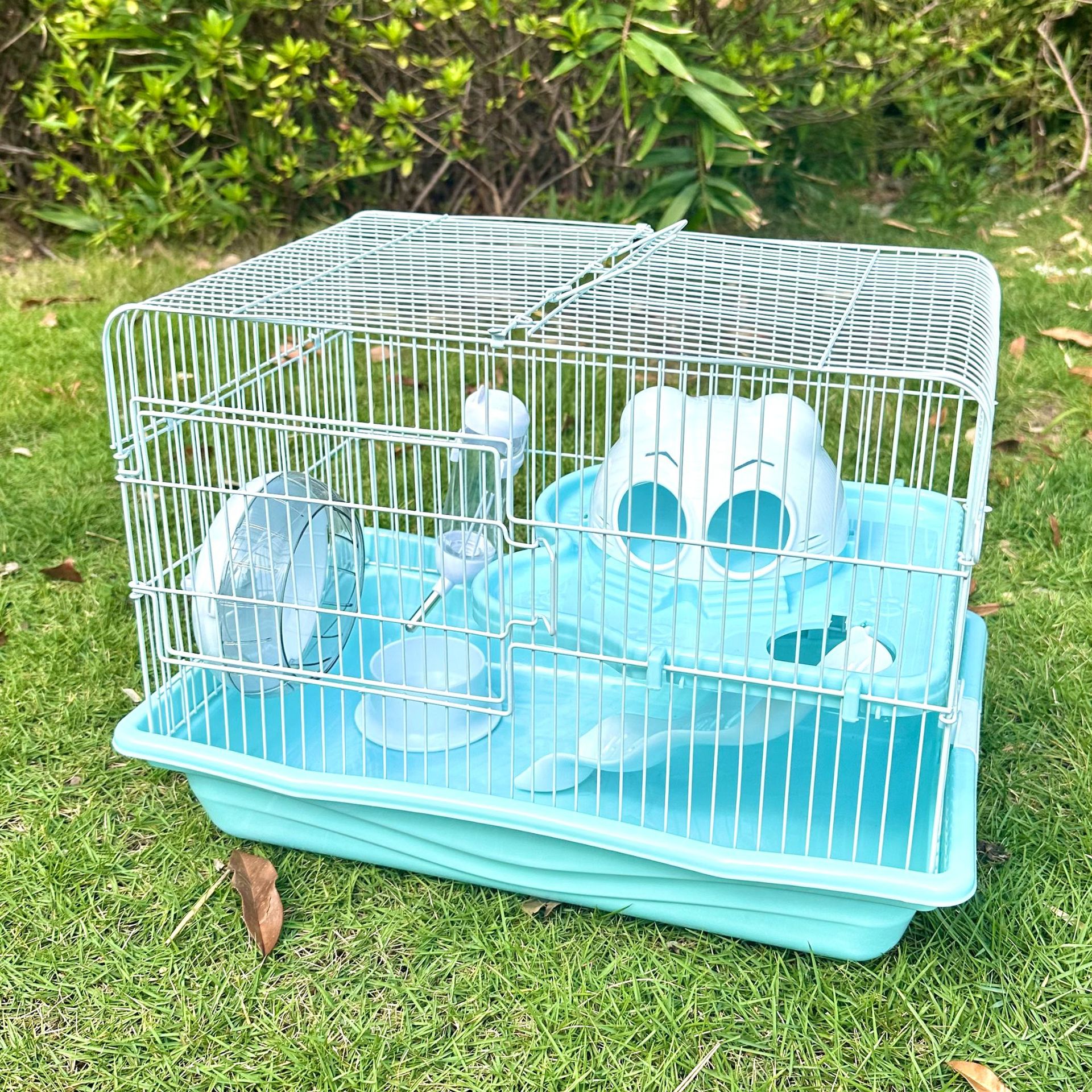 Double-layer cat head cages, large hamster cages, golden thread bear nests, luxury large villas, double-layer nests, wholesale of pet supplies details Picture
