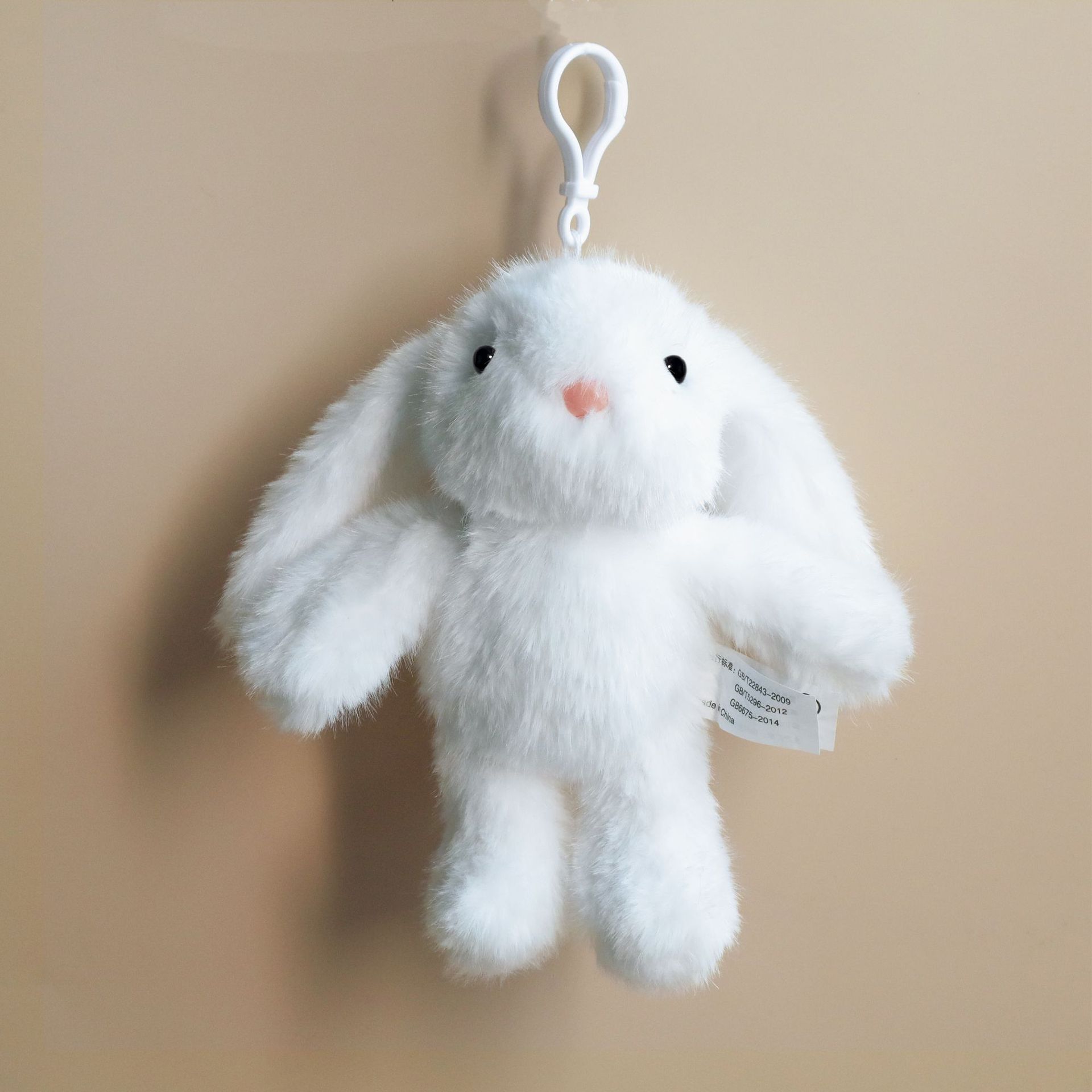 Cute long-haired plush keychain pendant with drooping ears, Bonnie rabbit doll doll jellycat rabbit plush toy