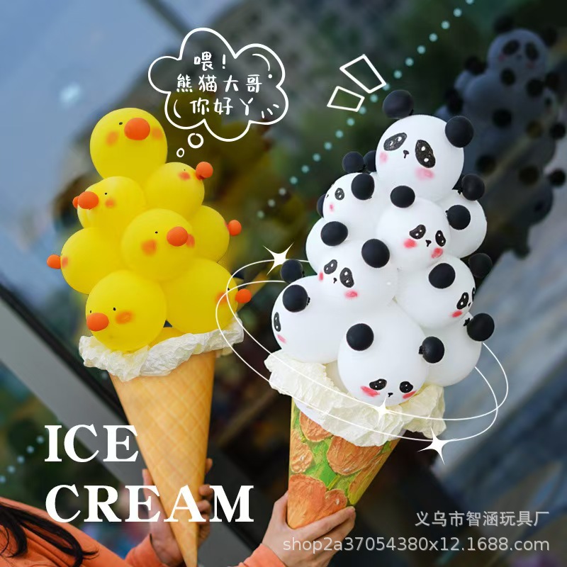 卡通气模玩具实物图