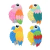 Rongka Pet Cross-border Forest Gathering Series: Colorful parrot-shaped pet Sniffing Pads, Fun and educational Hidden food pads Item Picture