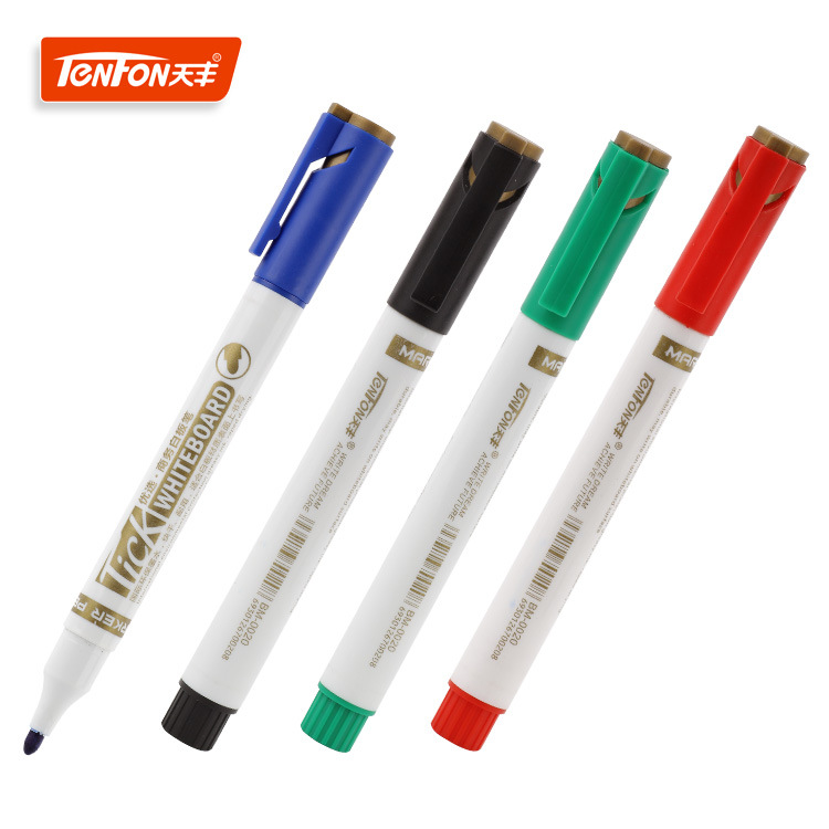 天丰水性白板笔可擦马克笔单头0020白板记号笔好写易擦
