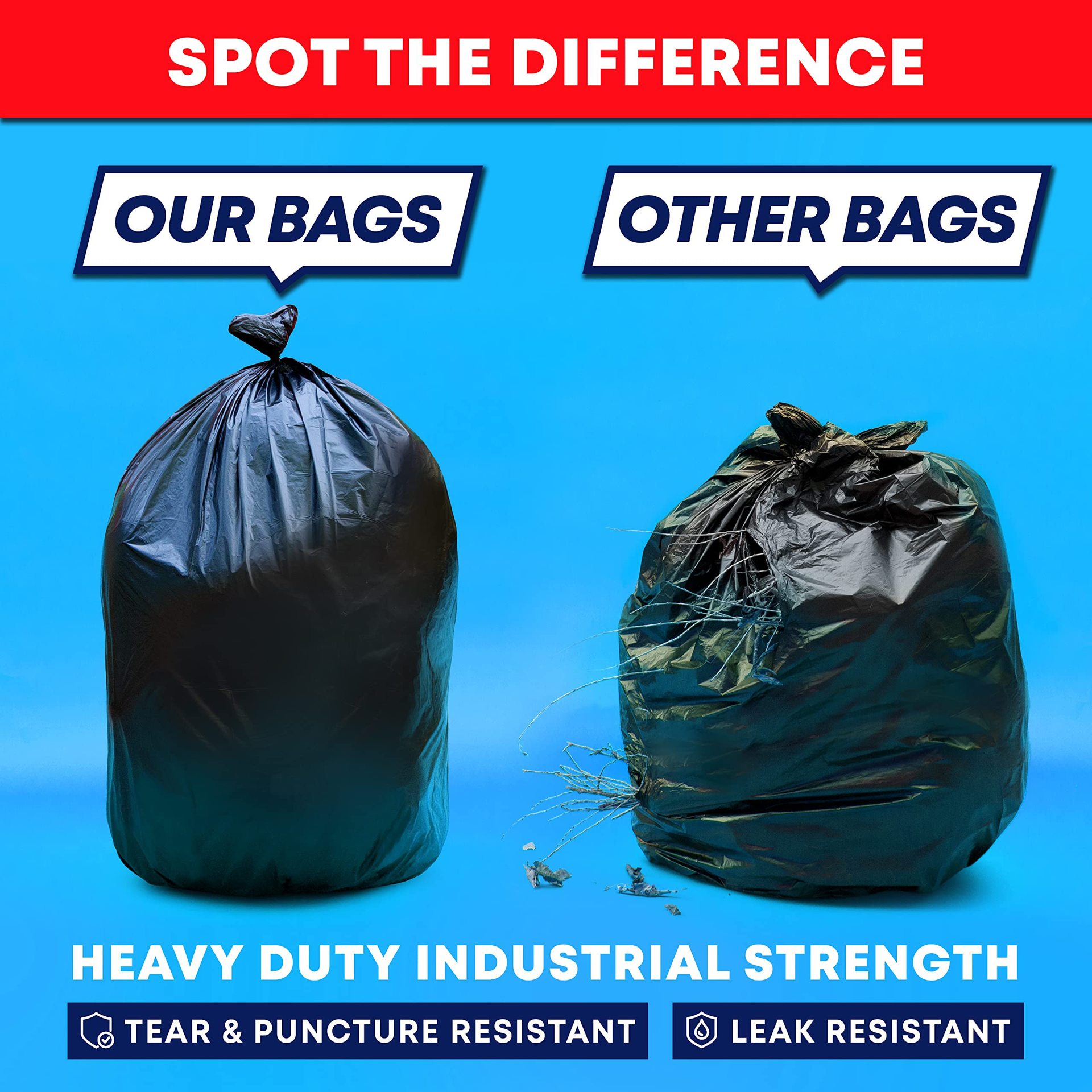 GH系列外贸平口垃圾袋S/M/L/XL/XXL5个尺寸产品图