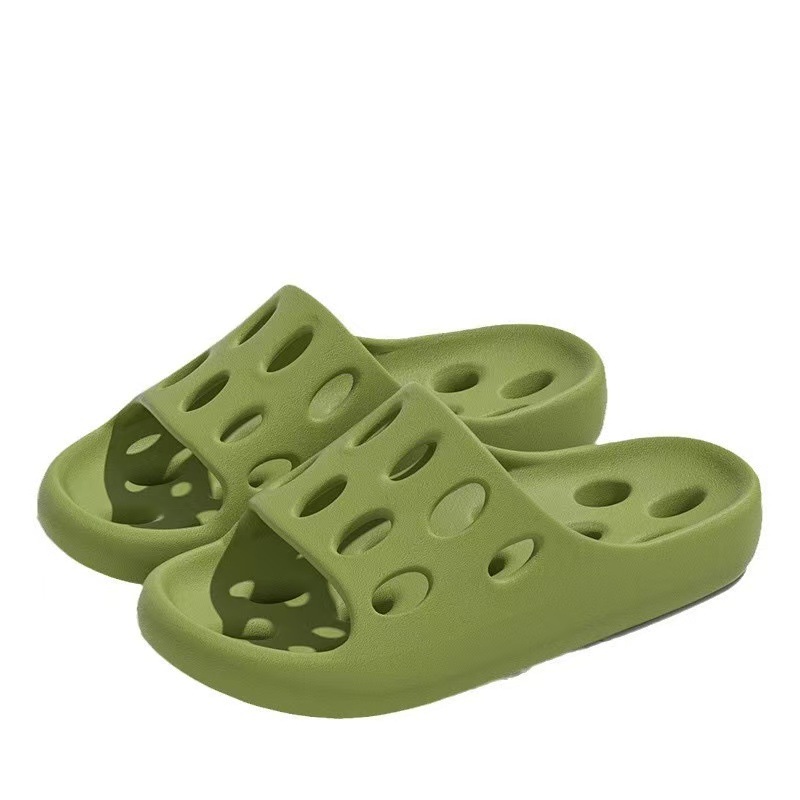 New bathroom leaky slippers for women, summer anti-slip home, hollowed-out cooling slippers for men, indoor bathing Item Picture