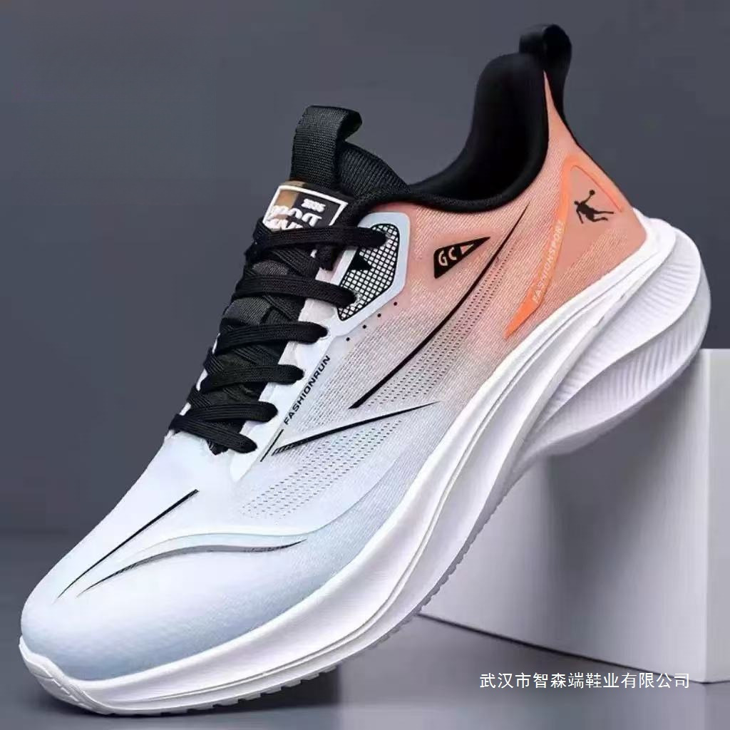Four Seasons Jordan Men's Shoes 2025 New style mesh leather waterproof sports casual shoes Lightweight, anti-slip and shock-absorbing running shoes details Picture