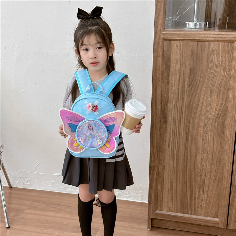 Cute cartoon Aisha kindergarten schoolbag, girl princess baby, trendy children's bag, butterfly girl's backpack details Picture